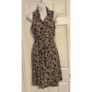 Love Chesley Y2K Brown Dress‎ Vintage Retro Size Large Juniors Sleeveless